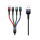 USAMS Kabel pleciony U26 4w1 0,35m 2A (2xlight/microUSB/C) - 1569041 - zdjęcie